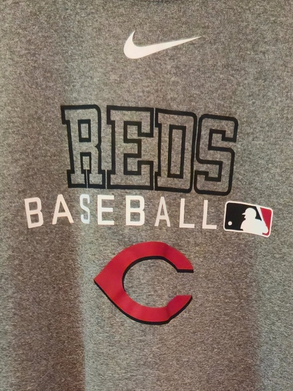 Nike Dri‑FIT Cincinnati Reds MLB Tee XXL Gray - Picture 5 of 12